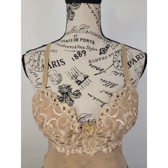 Rampage Lace Overlaid Corset Top SZ S Goth Ravewear Sheer Romantic Fairy Y2K - Picture 2 of 8